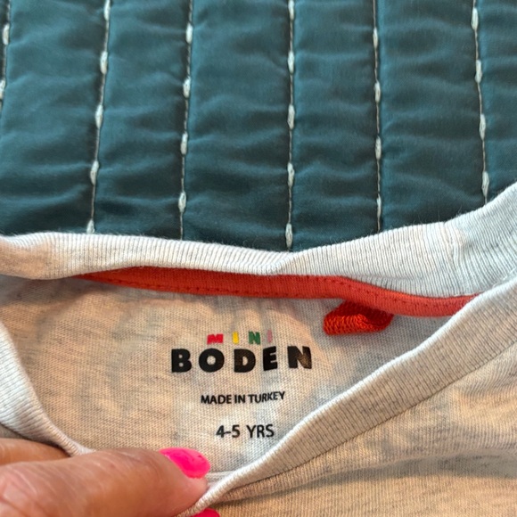 Kids' Mini Boden Fun Graphic T-Shirts - Blue and Gray - Picture 2 of 5